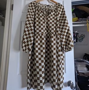 SheIn Plus Size Checkered Dress - 3XL